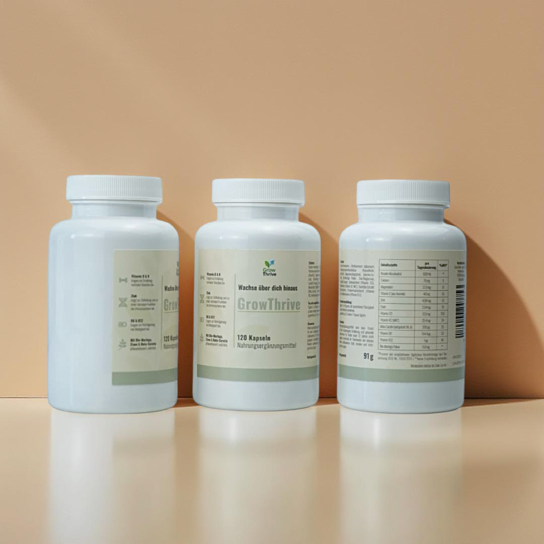 GrowThrive – Dein 5-in-1 Supplement für natürliches Wachstum